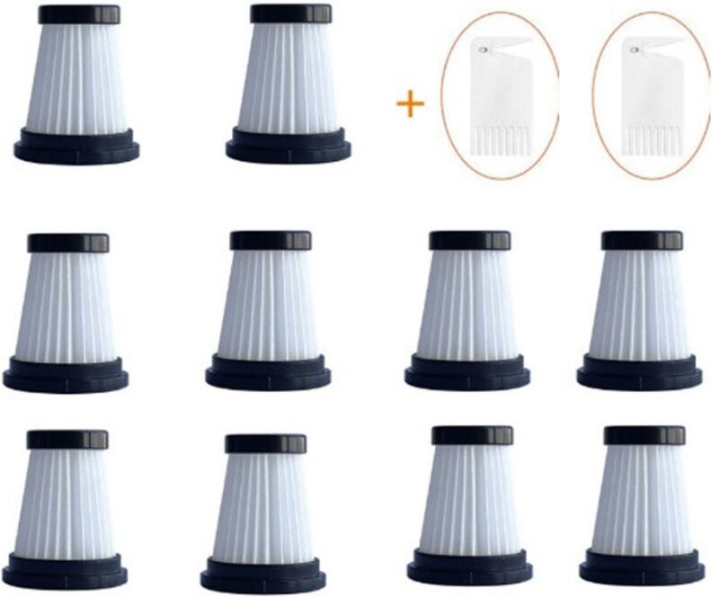 Moosoo K12 K12 Pro K13, Genius Invictus One 1.0 X7/2.0, Foxnovo 13KPA, 10er-Pack kabelloser Staubsaugerfilter, HEPA-Ersa...