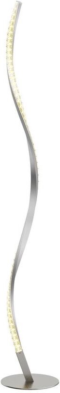 Led Stehlampe 'Criostal' aus Aluminium dimmbar mit Fernbedienung für Wohnzimmer & Esszimmer von Lindby