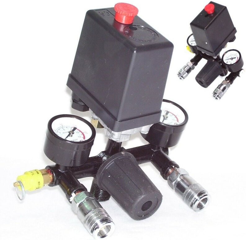 Druckregler Druckwächter 40343 mit Druckschalter f Kompressor Kompressorschalter
