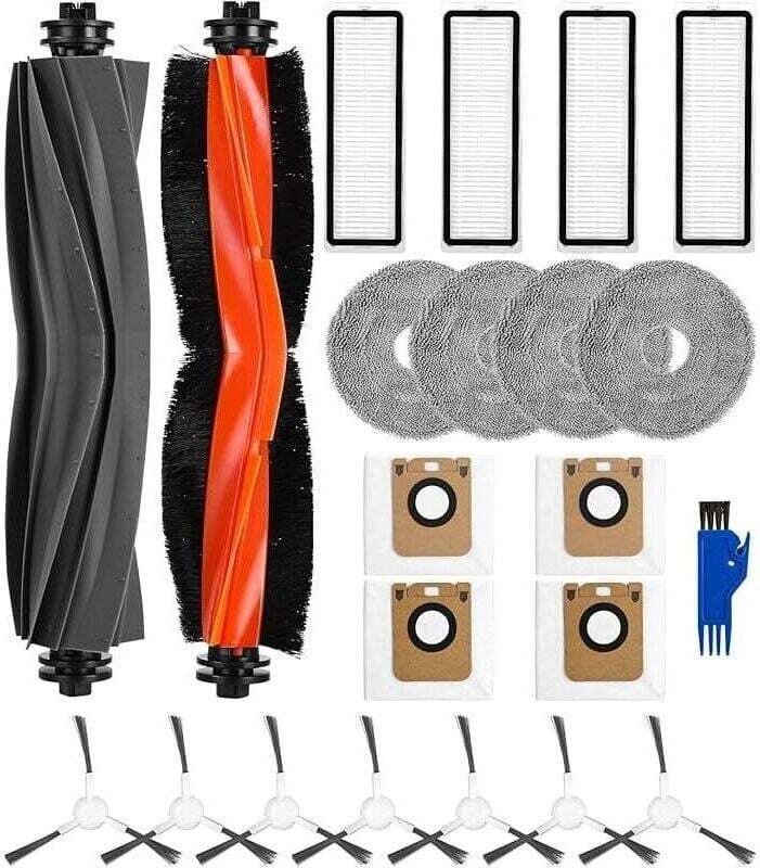 Zubehörset für Dreame L10s Ultra/L10 Ultra Staubsauger, XU, Ersatzteile für Dreame, 2 Hauptbürsten, 7 Seitenbürsten - KZ...