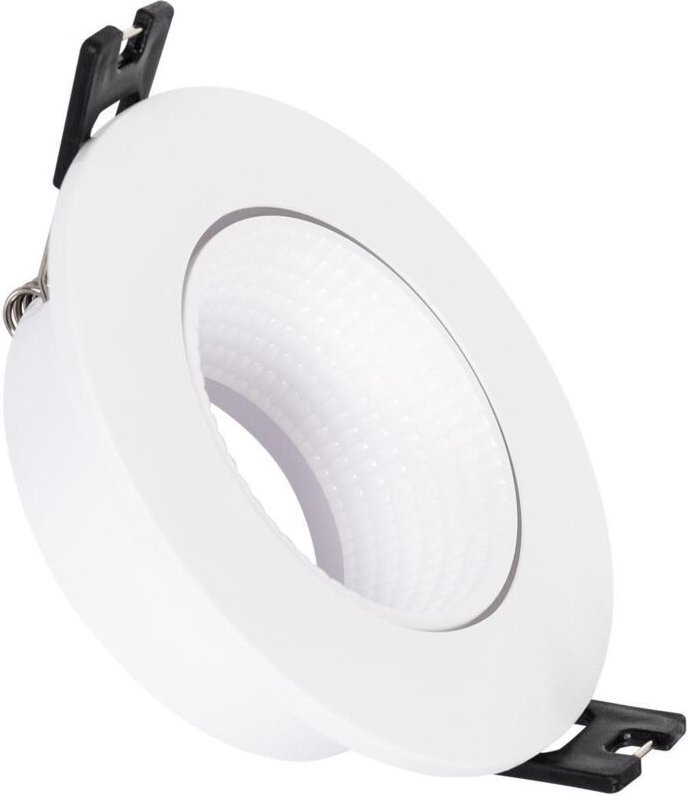 Efectoled - Downlight-Ring Rund Schwenkbar für LED-Glühbirne GU10 / GU5.3 Schnitt Ø80 mm Schwarz