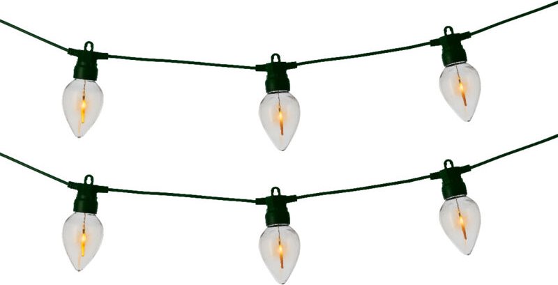 LED-Lichterkette Flammeneffekt 350x4,7x7 cm