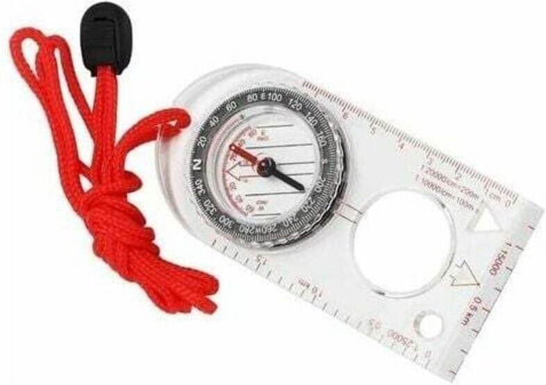 Leichter Wanderkompass 11,5 x 5,7 cm – Magnetnadel für präzise Orientierung – Abnehmbare Trageschlaufe für einfaches Tra...