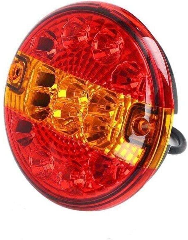 Feux arrière ronds 14 LED ultra-lumineux avec feux arrière de remorque à LED, feux stop arrière multifonctions étanches ...