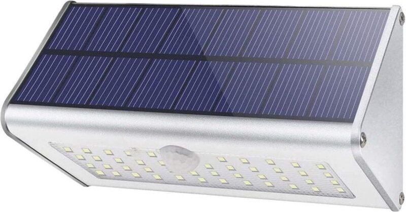 1100 Lm 46 led 4500 mAh, Solar-Wandleuchte für den Außenbereich, Gehäuse aus Aluminiumlegierung, Bewegungssensor, kabell...
