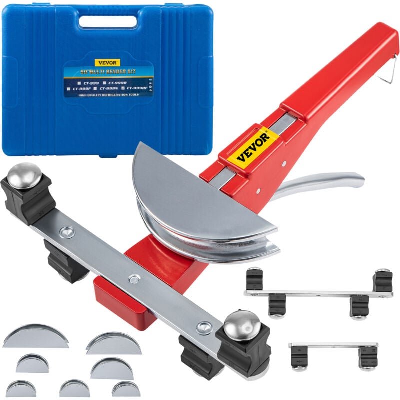 Thumbnail - Mophorn - Manueller Rohrbieger-Satz, 1/4'-7/8', Ratschen-Rohrbieger für Kupfer-, Aluminium- und Stahlrohre, mit 7 Matriz...