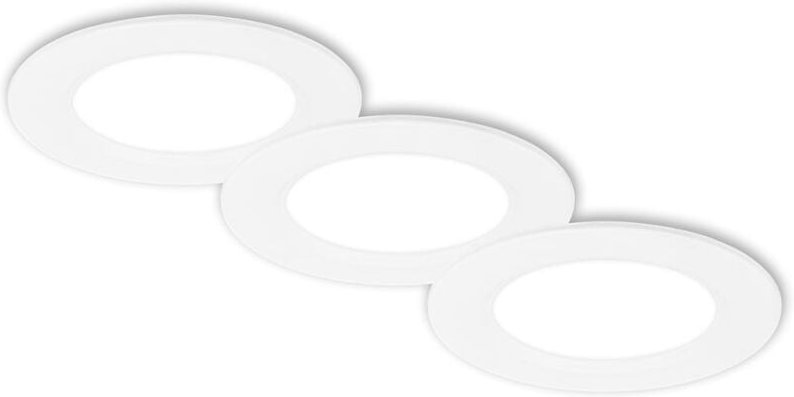 Briloner - 3er Set led Einbaustrahler 230V led Einbauleuchten Spots Flach Neutralweiß