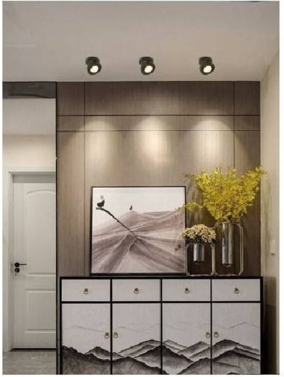 Trade Shop Traesio - Trade Shop - LED-Scheinwerfer mit einstellbarer Oberfläche 7Watt natürliches Licht kaltes IP20 Blac...