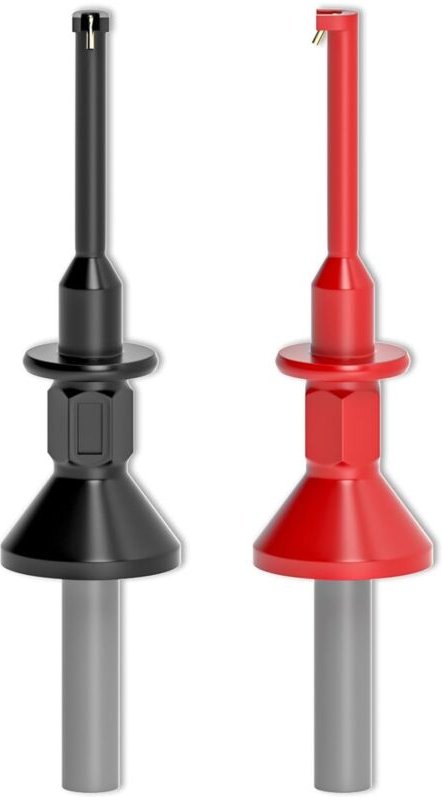 Dolaso - 2 Stück SMD-IC-Test-Hakenklemmen mit 4-mm-Buchse für 4-mm-Stecker-Buchse, elektrische Prüfung