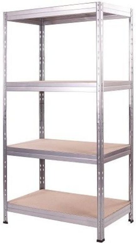 Metallsteckregal 180x75x35 cm 4 Holzböden Kellerregal Regal Schwerlastregal