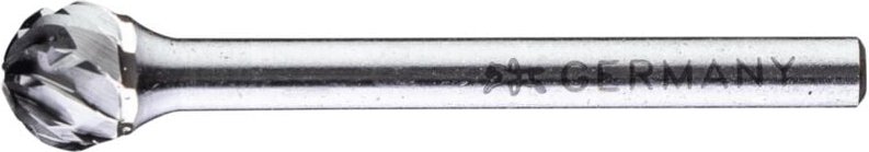 Hartmetall Hochleistungsfrässtift allround Kugel kud Ø06x05 mm Schaft-Ø 3 mm universal grob - Pferd