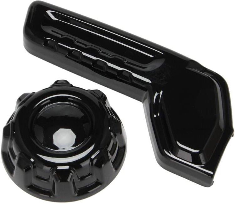 Tlily - Auto Hauptfahrersitz Rückenlehnenverstellung Dekoration Kreis Abdeckung für 2018 2019 Jeep Wrangler jl abs, Schw...