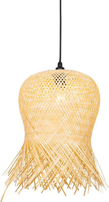 Orientalische Außenhängelampe aus Bambus IP44 - Carlos