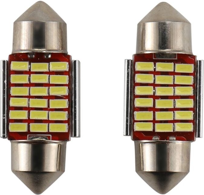 Tlily - 2 StüCke C5W C10W 31Mm 3014 18SMD Girlande Led Canbus Auto Inteiror Birne Kennzeichenbeleuchtung 12V