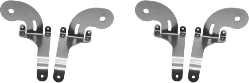 Tlily - 4x Edelstahl Auto KüHler Grill Scheinwerfer Halterung für Mini R50 R52 R53 2001-2007