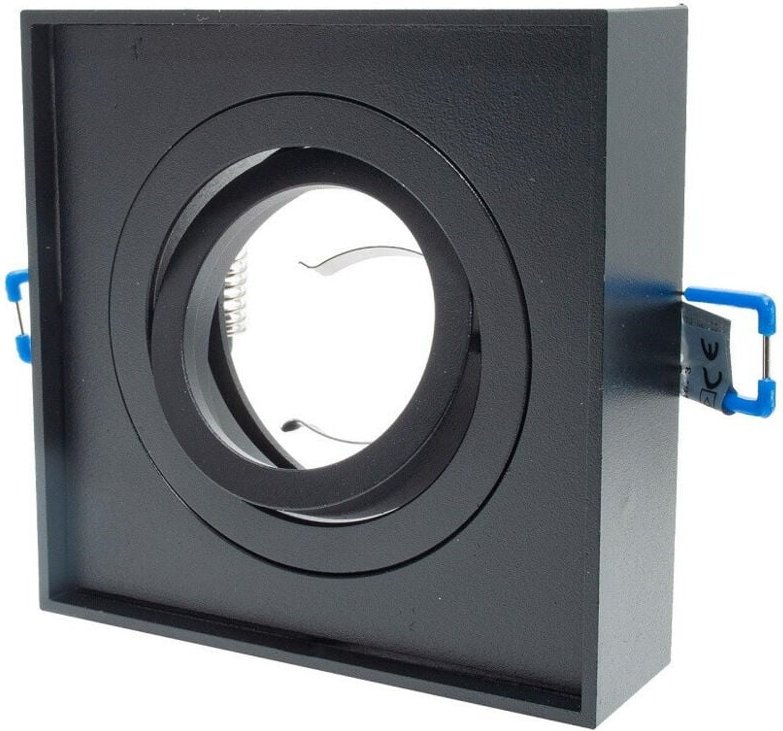 Trade Shop Traesio - Trade Shop - Quadratische verstellbare Strahlerhalterung, externer Einbaustrahler, 85 mm, LED-Lampe...