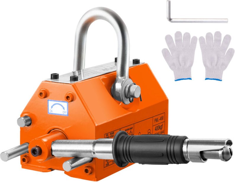 Vevor Magnetheber, 880 lbs / 400 kg Zugkapazität, 2,5 Sicherheitsfaktor, Neodym & Stahl, Hebemagnet mit Freigabe, Perman...