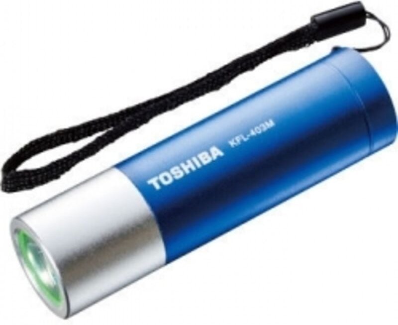 Taschenlampe Toshiba KFL-403M 85 Lumen 3 Batterien aaa Blau