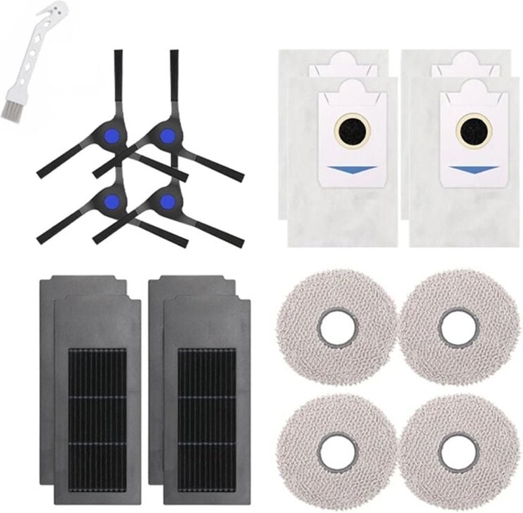 Staubsauger Ersatzteile Seitenbürste Hepa-Filter Staubbeutel Mopptücher