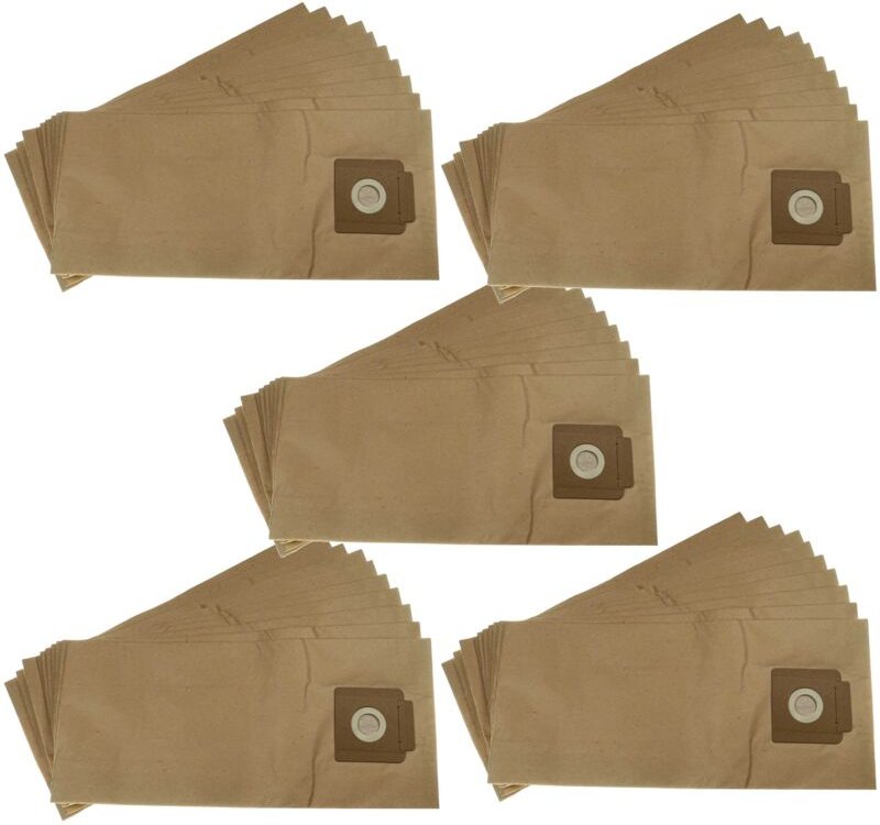 50x Staubsaugerbeutel kompatibel mit Kärcher t 9/1 bp Staubsauger - Papier, 51,5cm x 23cm braun - Vhbw