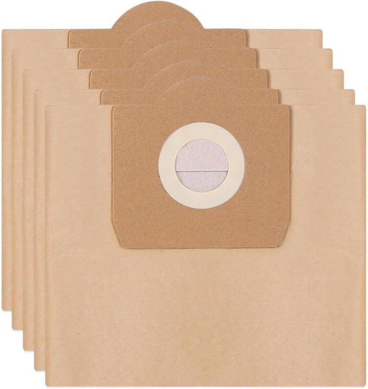 Kärcher WD3 Premium Staubsaugerbeutel, Ersatz-Vliesfiltertüten (5er Set), Zubehör für Nass-/Trockensauger