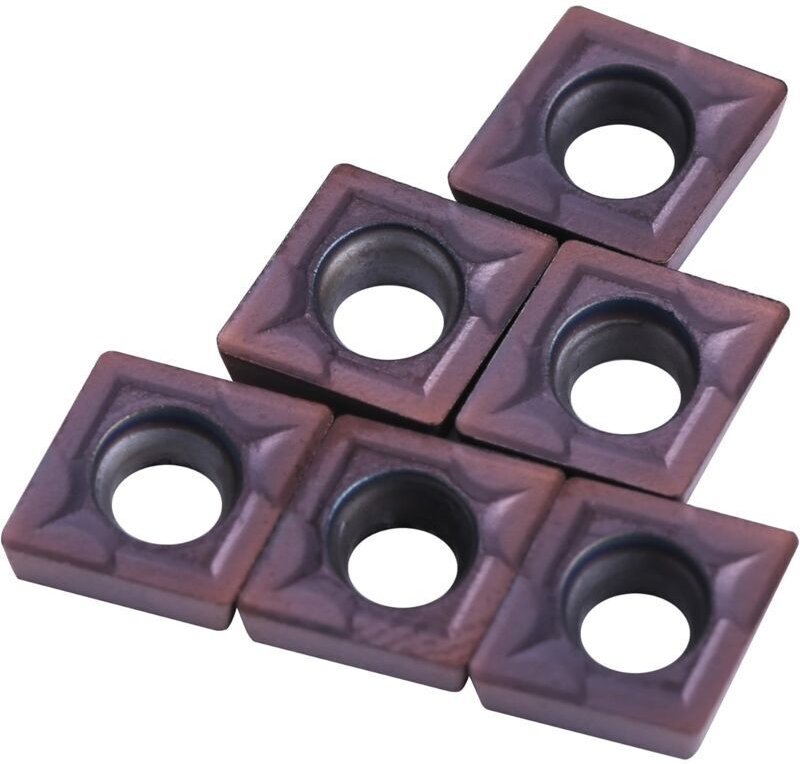 Hartmetall-Wendeschneidplatten, 10-teiliges CNC-Hartmetall-Drehwendeschneidplatten-Set, Drehwerkzeug, CCMT060204 VP15TF,...