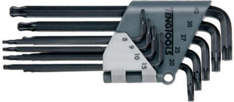 Teng Tools Torx-Schlüsselsatz 9-teilig mit Kugelkopf