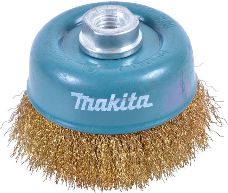 Makita Topfbürste, 90 mm, gewellt, Messing, M14