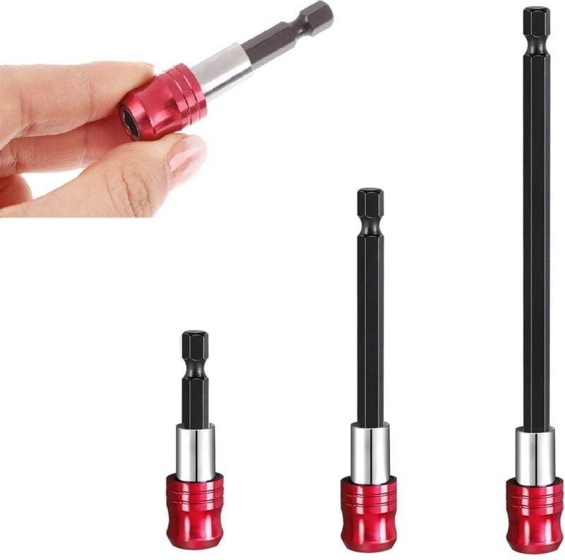 magnetische Verlängerungsstangen mit Sechskantschaft-Schraubendreher-Bits, magnetische Winkelschraubendreher-Verlängerun...