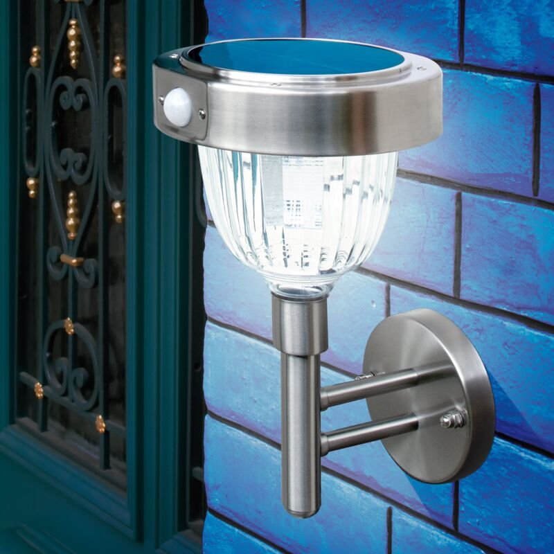 esotec Solar Wandleuchte Asinara plus mit Bewegungssensor wetterfest 102098