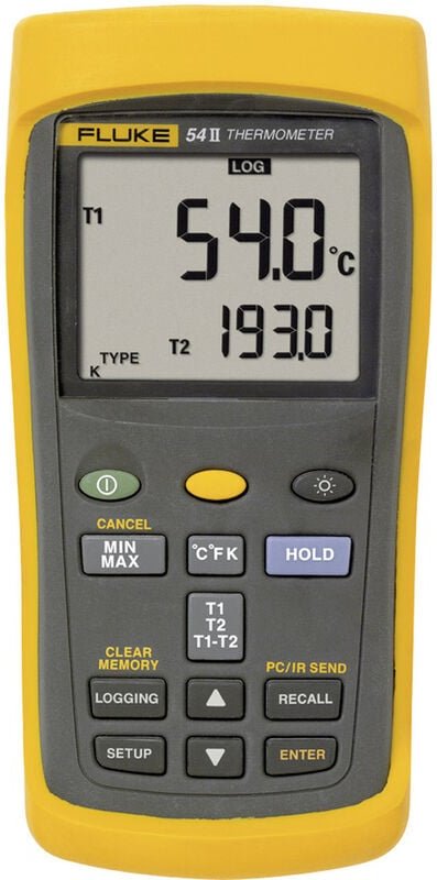 54IIB 50HZ Temperatur-Messgerät -250 - +1767 °c Fühler-Typ e, j, k, n, r, s, t - Fluke