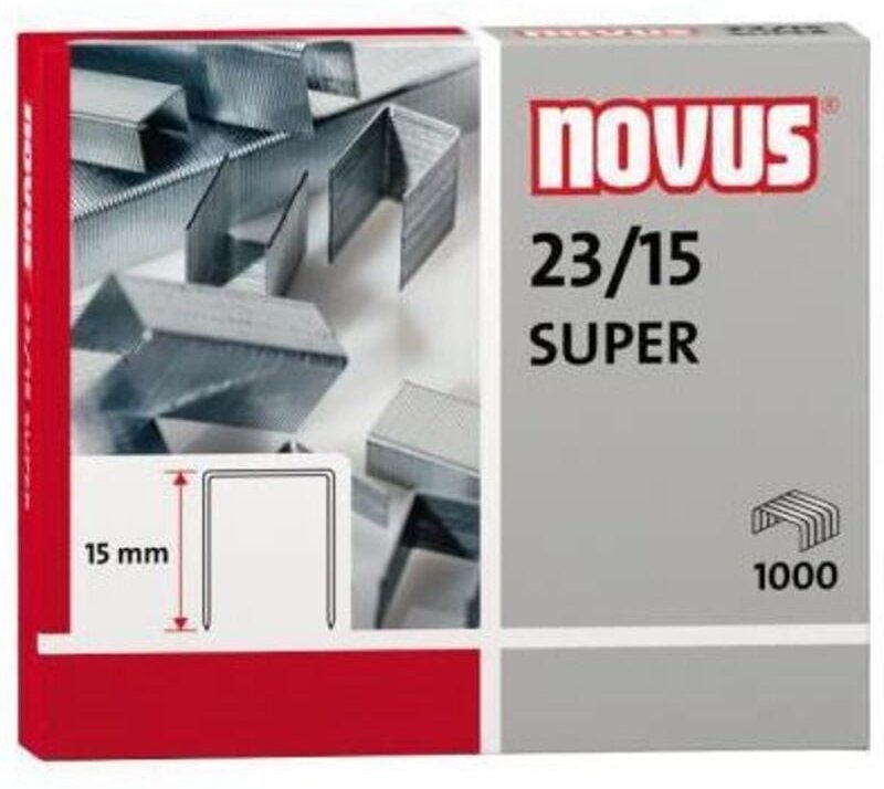 Thumbnail - Novus - Heftklammern super 23/15 für Hochleistungshefter -Box 1000-.