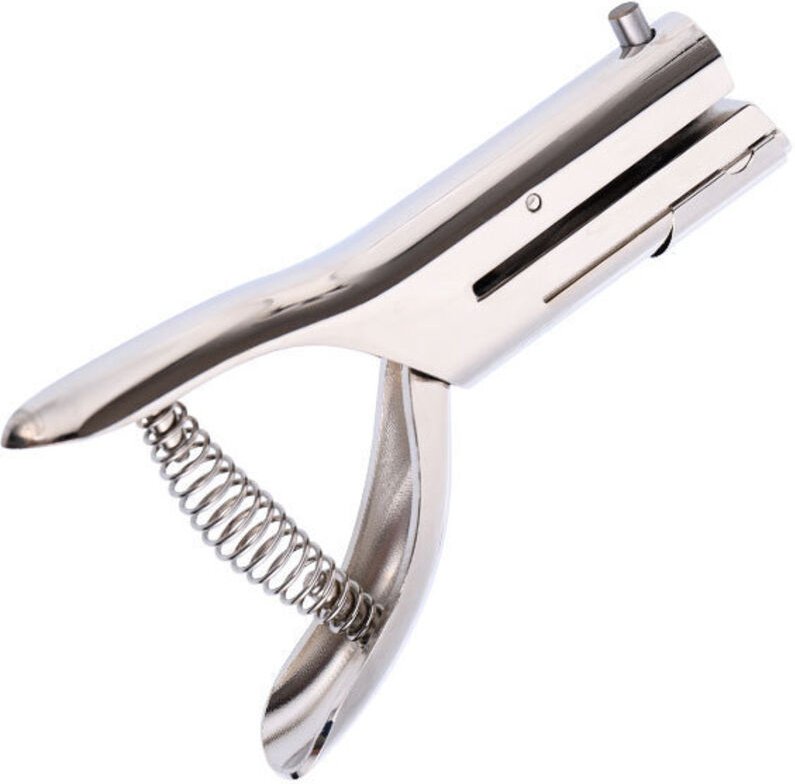 Tragbarer Einzellocher für PVC-Karten, robust, einfach zu bedienen, kompaktes Werkzeug, Abzeichen und Anhänger für Büro ...