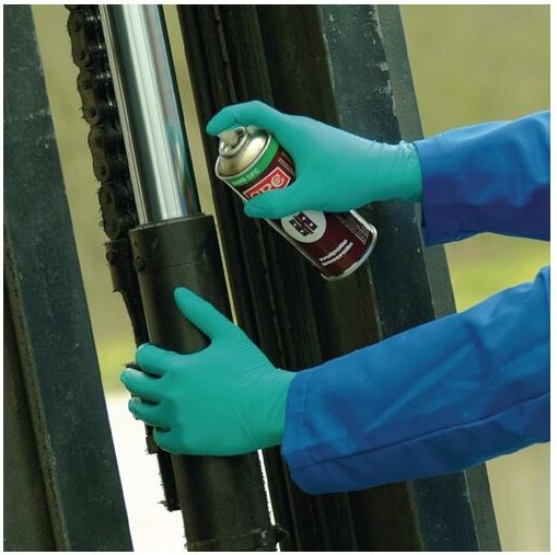 Einweghandschuhe TouchNTuff 92-600 Größe 7,5-8 grün en 374 PSA-Kategorie iii