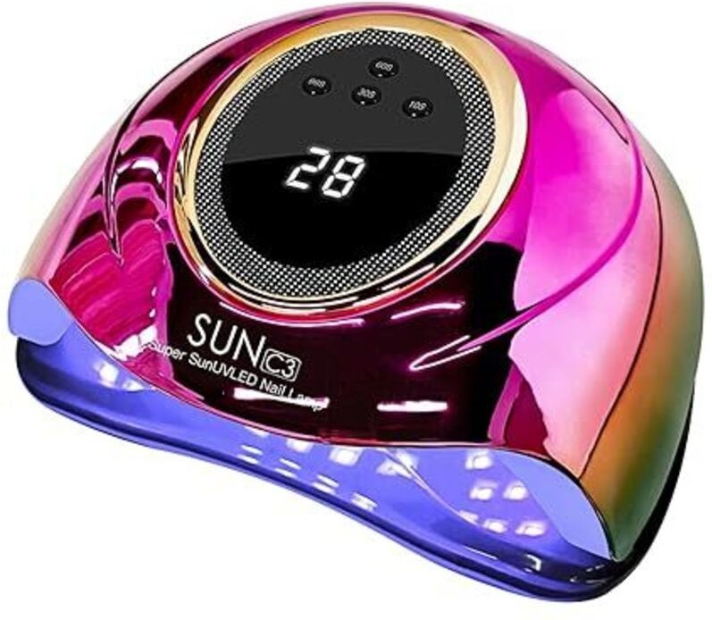 UV-Licht für Nägel Lampe mit 63 Lampe Perlen 4-Timer Einstellung Auto Sensor, professionelle Nagellicht UV-Nagellampe fü...