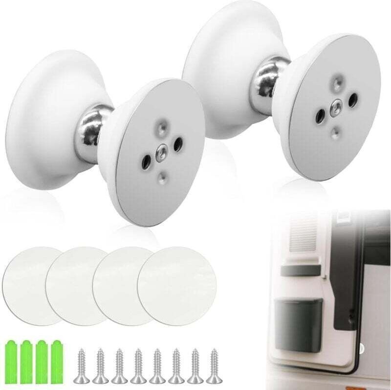 2er-Pack magnetische Silikon-Türriegel für Wohnmobile, Türriegel für Campervans, Türstopper für Boote, Campingzubehör (o...