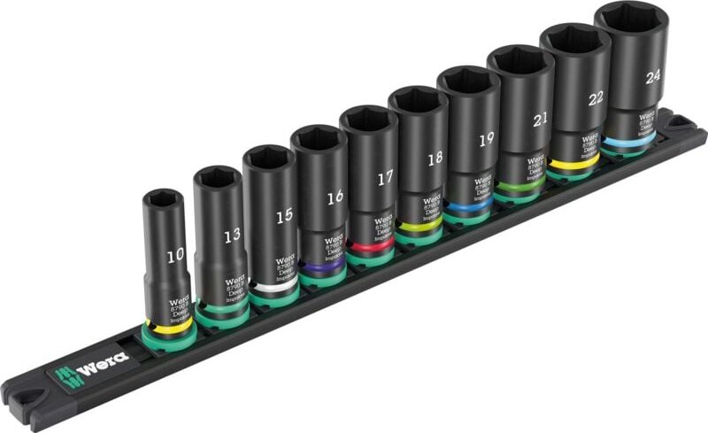 9660 Nuss-Magnetleiste b Impaktor Deep 1 Steckschlüsseleinsatz-Satz, 3 - Wera
