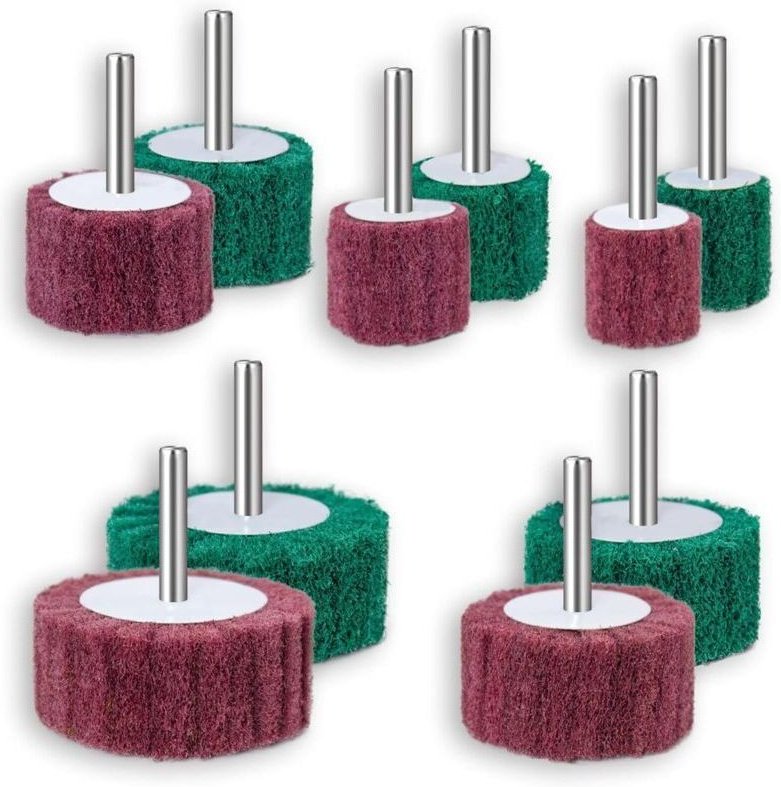 Schaumstoff-Schleifscheiben für Bohrmaschinen – Schleifscheiben – Schleifköpfe – Reinigen und Entlacken aller Holz- und ...