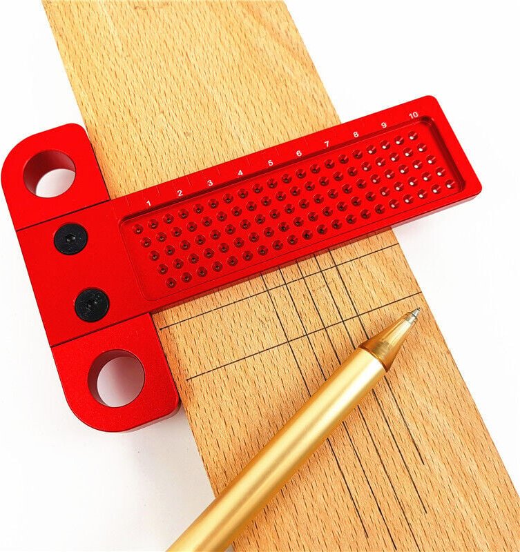 Metrisches Messlineal aus Aluminiumlegierung vom Typ t, 160 mm, Holzbearbeitungswerkzeug - Lntyq