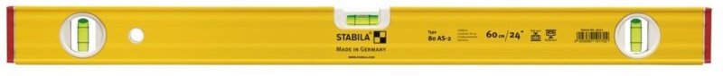 Wasserwaage Type 80 AS-2, 180 cm - 19175 - Stabila