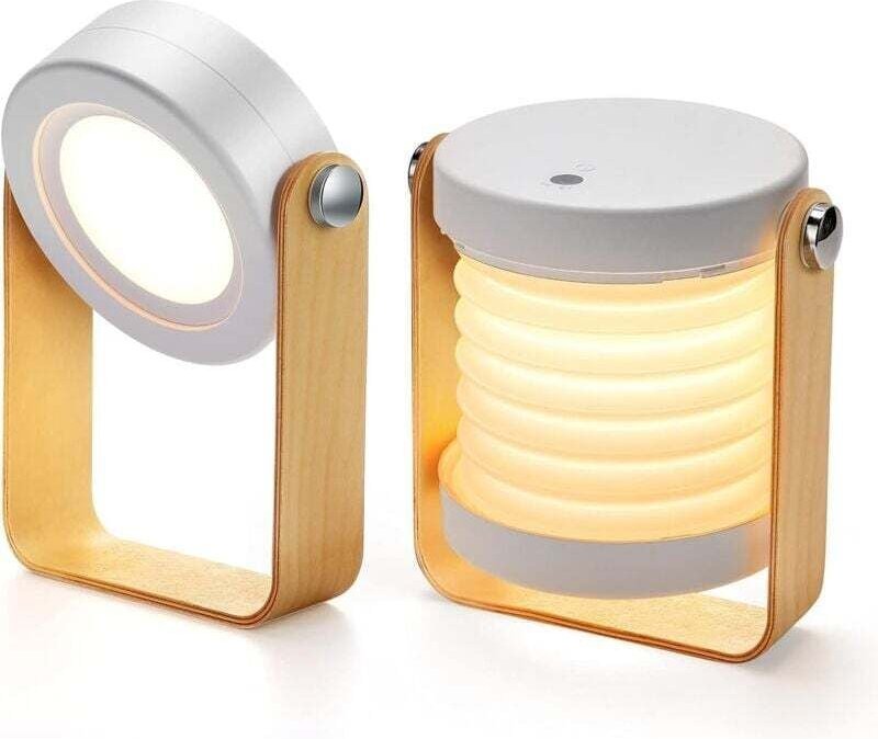 FOREHILL Dimmbare Touch-Nachttischlampe, tragbares und sicheres Nachtlicht