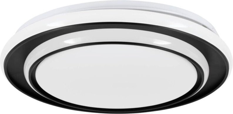 Led Deckenleuchte Moschetta schwarz ø 40 x 7 cm warmweiß-kaltweiß - Eglo