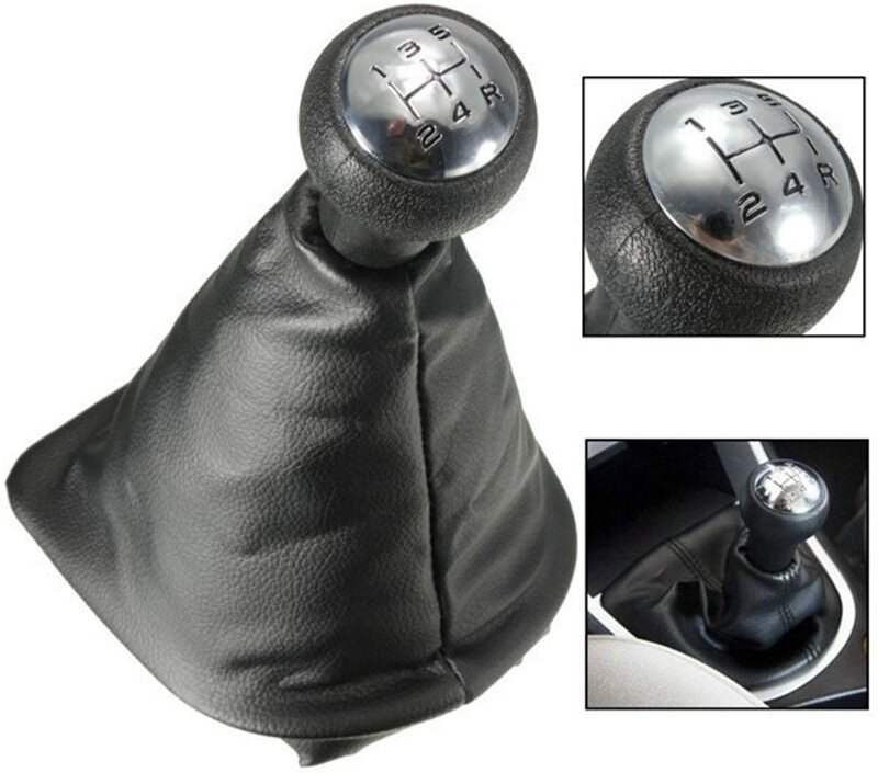 Csparkv - 5-Gang-Schaltknauf mit Gamasche, kompatibel für Peugeot 307