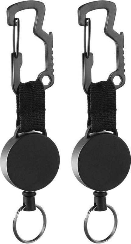 Einziehbarer Schlüsselring, robustes, dehnbares Lanyard mit Gürtelclip