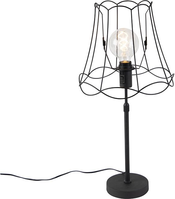 Thumbnail - Tischlampe schwarz mit Granny Frame 30 cm verstellbar - Parte