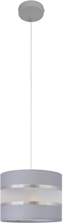 Helen Zylindrische Pendelleuchte Grau, Silber 20cm - Helam