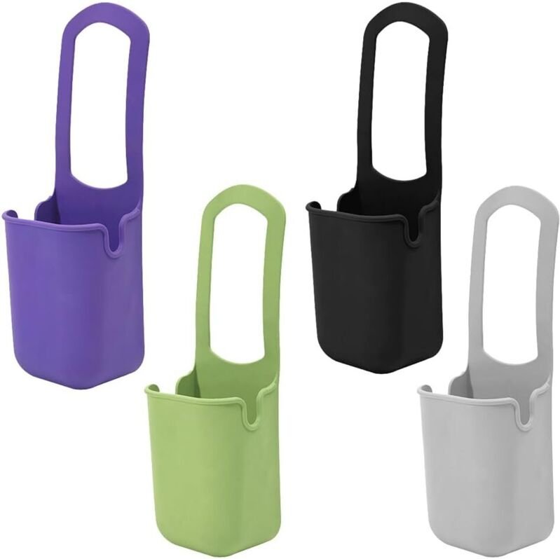 4er-Set Fahrrad-Wasserflaschenhalter, Fahrrad-Becherhalter, universeller Silikon-Becherhalter, für Rollatoren, Fahrräder...