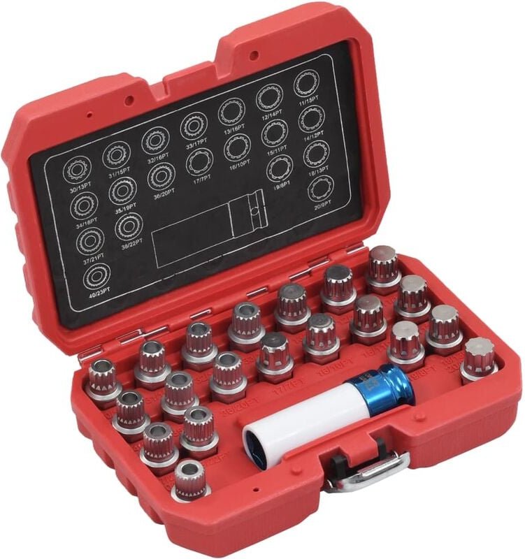 21-tlg. Felgenschloss-Demontagewerkzeug-Set für bmw - Vidaxl