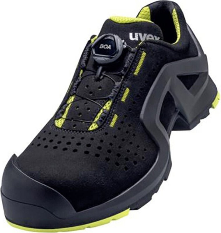 Uvex - 6568 6568242 Sicherheitshalbschuh S1P Schuhgröße (eu): 42 Schwarz/Gelb 1 Paar