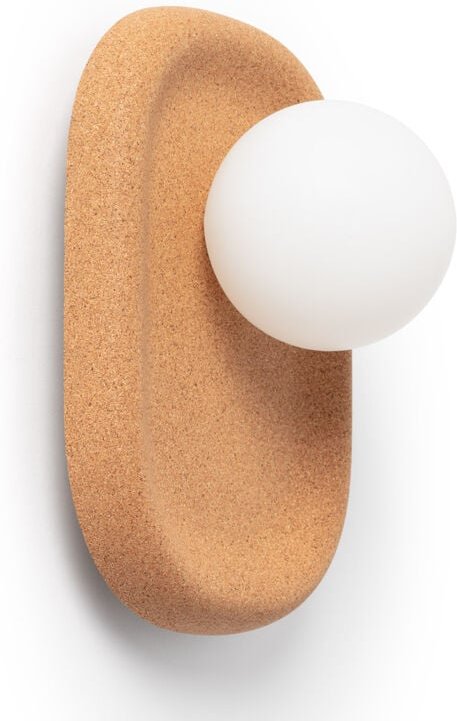 Wandleuchte aus Metall und Kork Leshna Natürlich